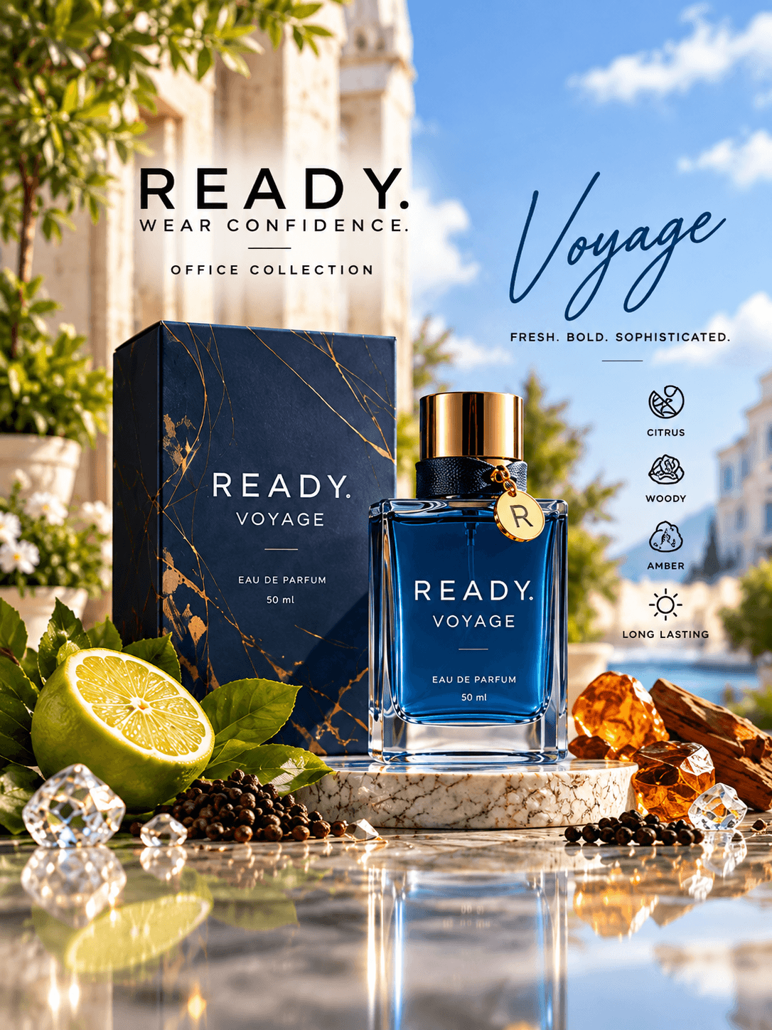 READY Voyage — confident presence in the room